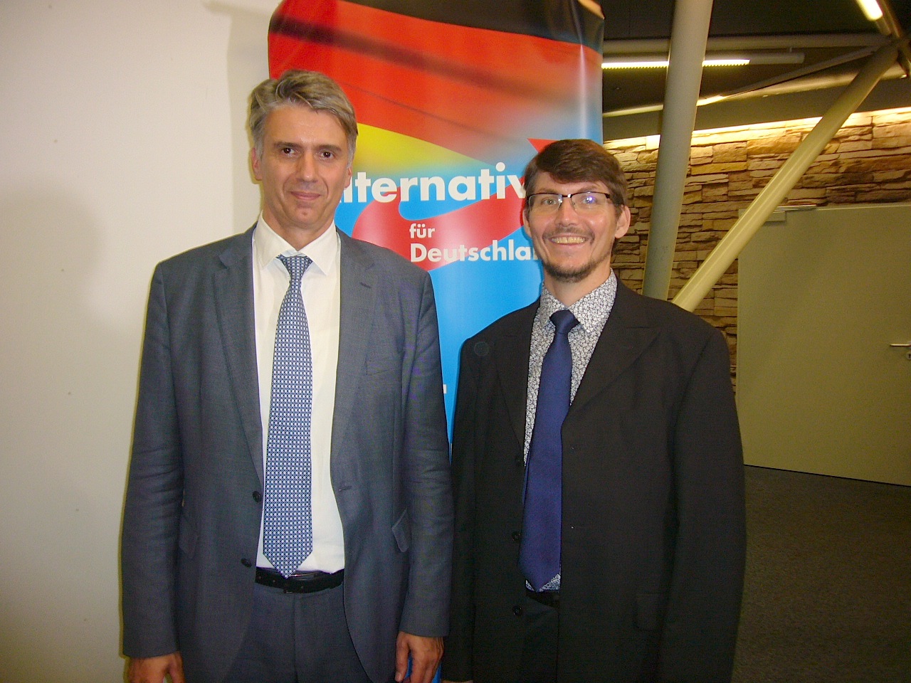 Dr. Marc Jongen und Dr. Paul Schmidt im Sommer 2018 in Karlsruhe-Neureut